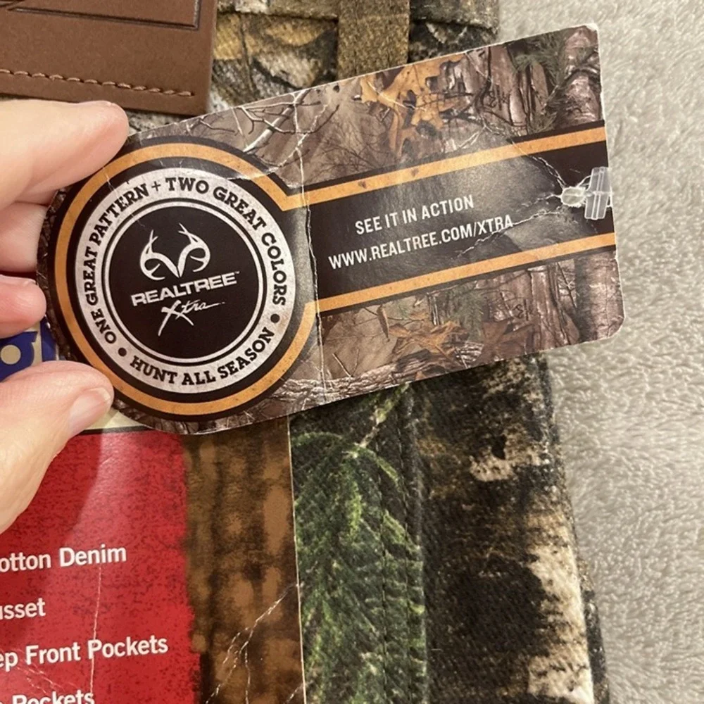 Wrangler ProGear Series Mens 40x34 Realtree Xtra Camouflage Jeans PG001AX Cotton